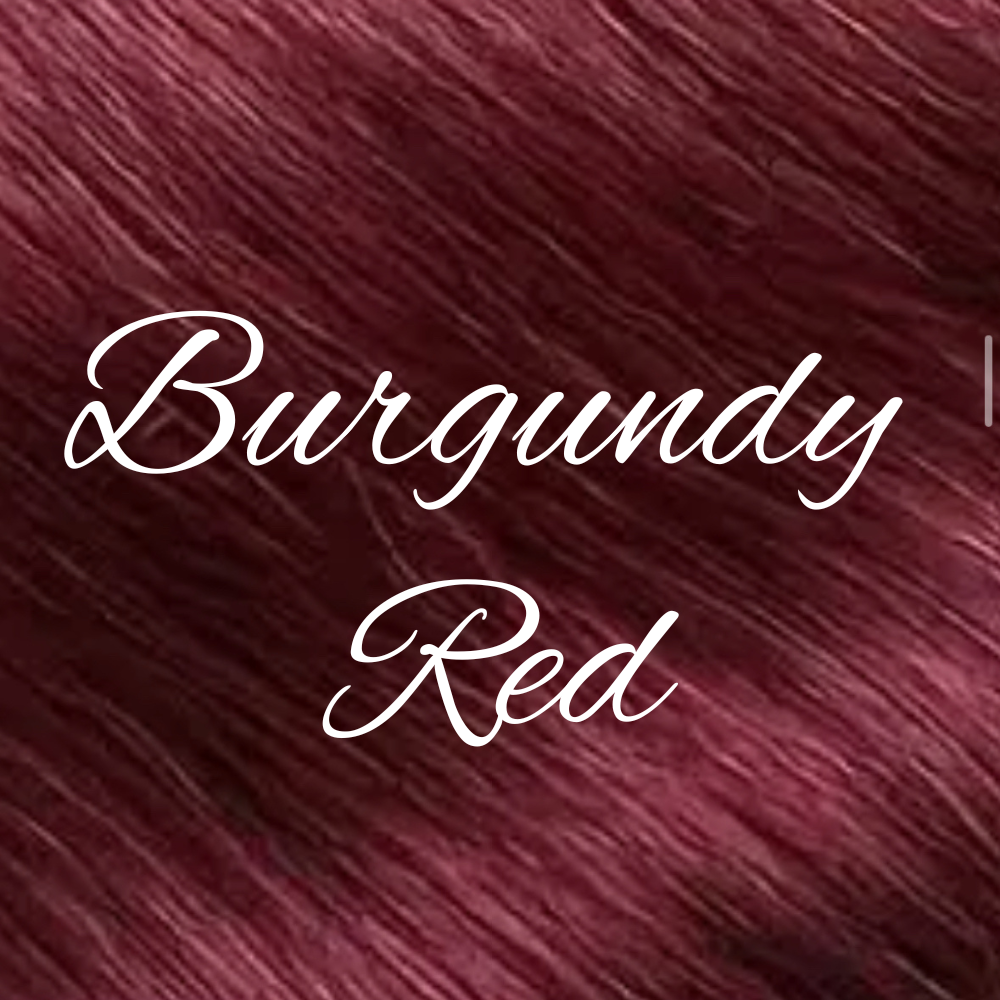 Burgundy Red Colored Hair